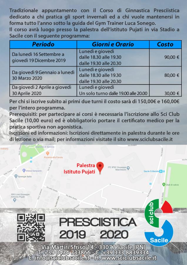 Inizia la Presciistica